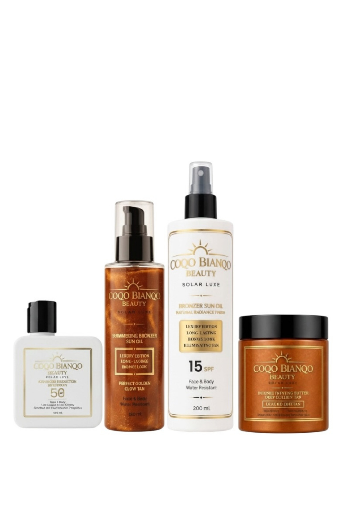 Coco Bianco by Bianco E Nero Bronzlaştırıcı Güneş Yağı Seti -Solar Ritüel Set — CB005