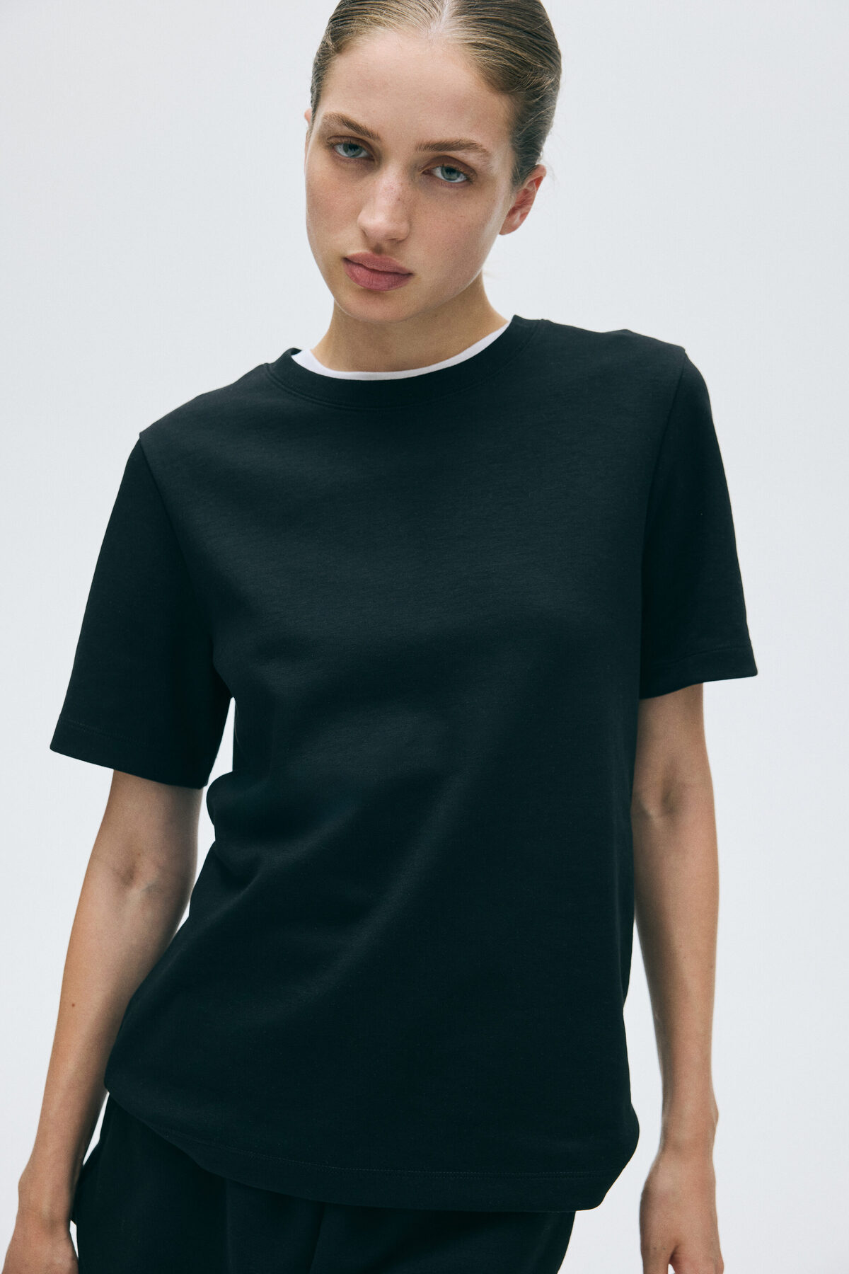 H&M İnterlok Tişört görsel 2