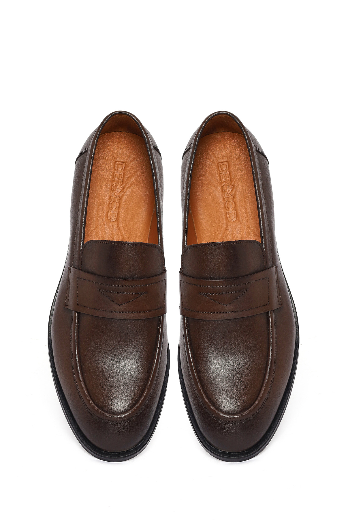 Derimod Erkek Kahverengi Deri Klasik Loafer 26SFD622418 görsel 4