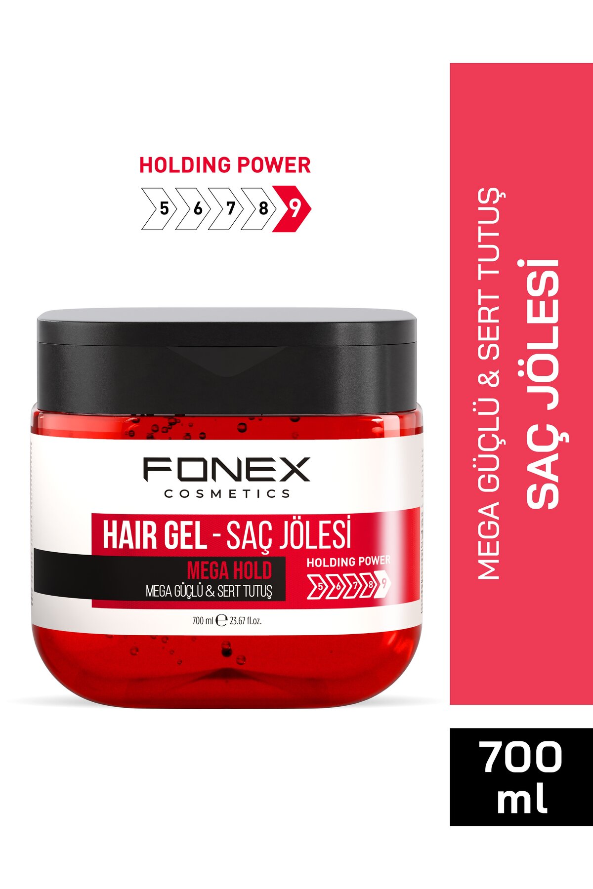 Fonex Saç Jölesi Mega Güçlü - Sert Tutuş 700 ML — رنگارنگ A5XWPWVE77