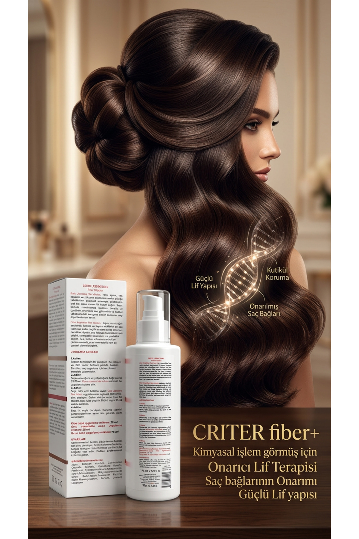 fiber + infusion işlem görmüş saçlarr lif terapisi 175 ml — crt44 — تصویر 2 از 3