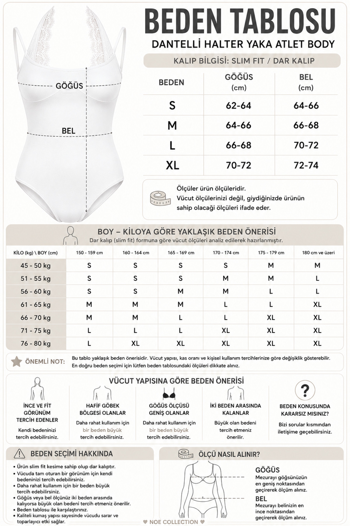 Kadın Dantel Yaka İnce Askılı Çıtçıtlı Body Slim Fit Dar Kalıp Likralı Bodysuit - Beyaz 5