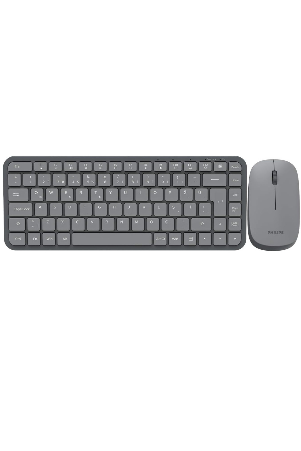 SPT6338 Wireless Set Wireless Set Wireless Keyboard Wireless Mouse Turkish Q Keyboard and Mouse Set GREY