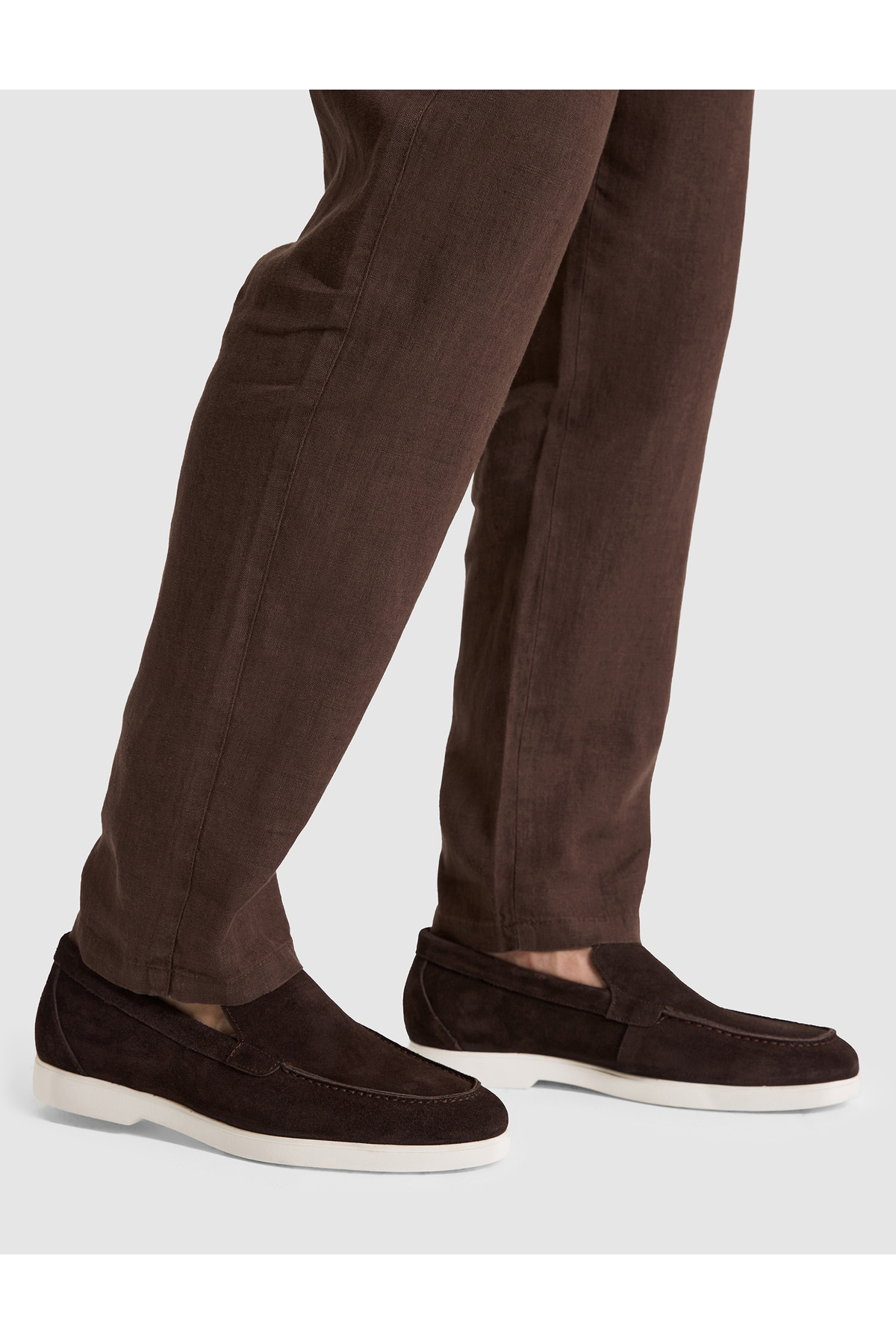 Pierre Cardin Koyu Kahverengi %100 Deri Eva Taban Süet Loafer Ayakkabı 50327106-VR084 görsel 3