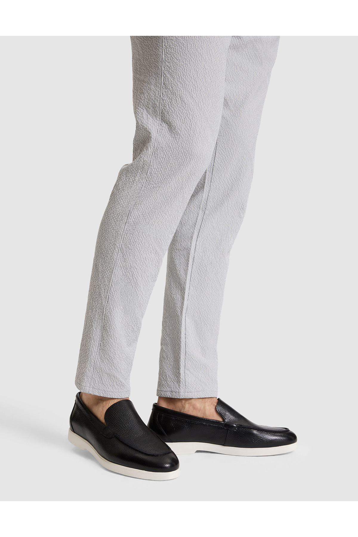 Pierre Cardin Siyah %100 Deri Eva Taban Loafer Ayakkabı 50327089-VR046 görsel 3