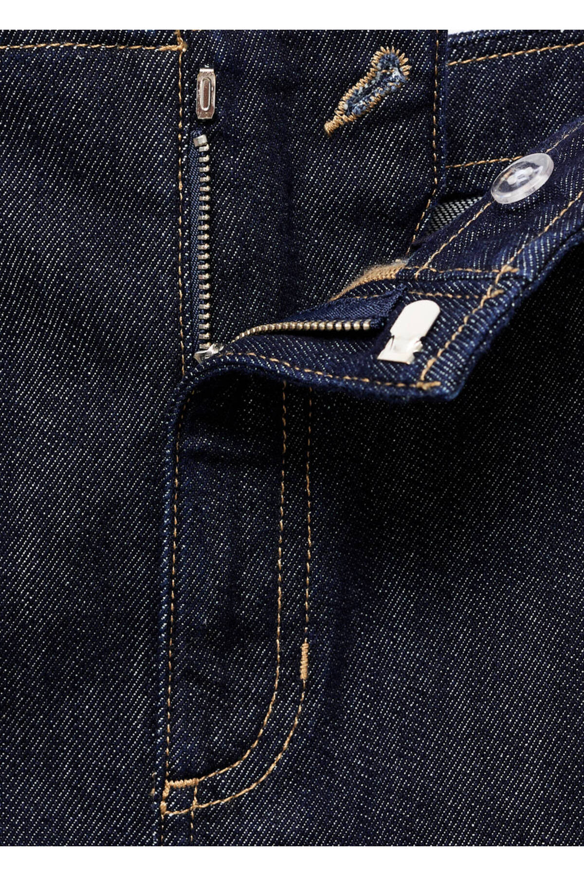 MANGO Woman Midi boy denim etek görsel 5