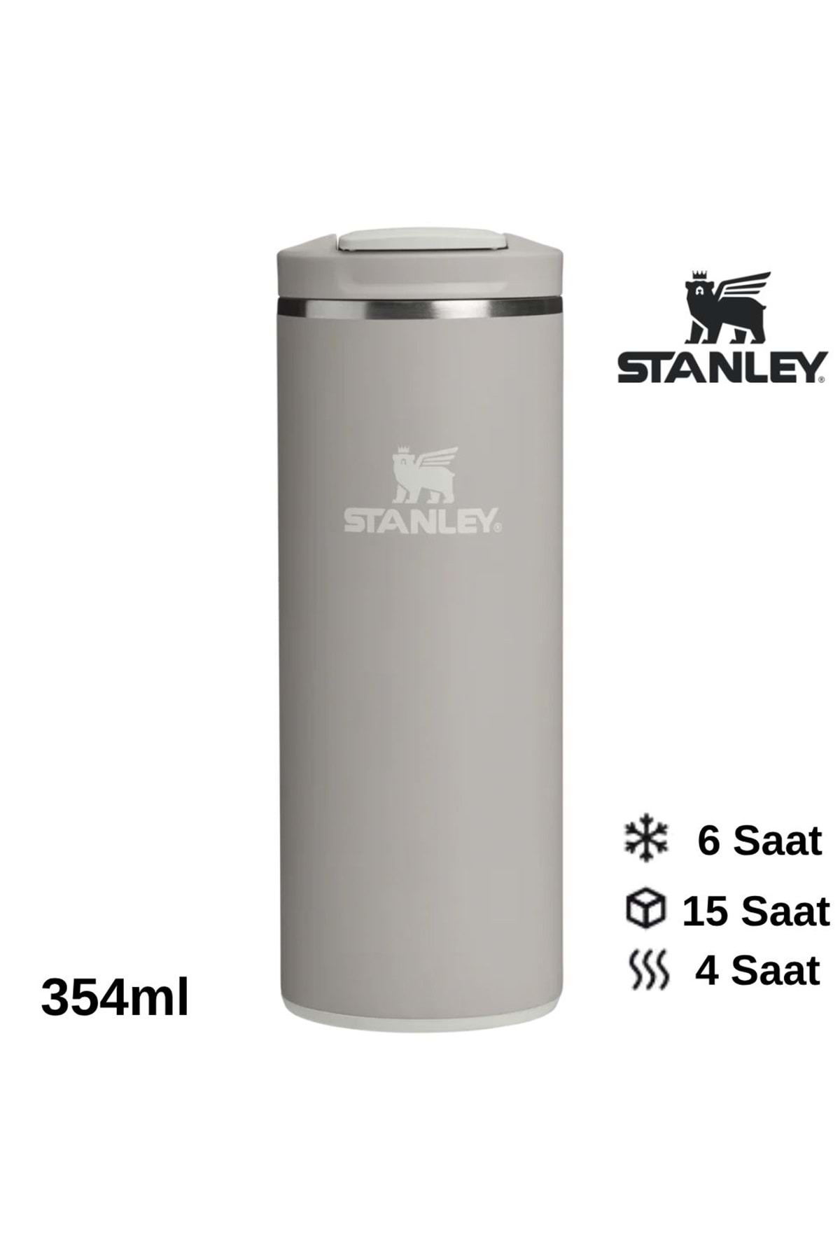 The Transit Fliptope Mug 0.35 L Thermos Mug Flask GREY