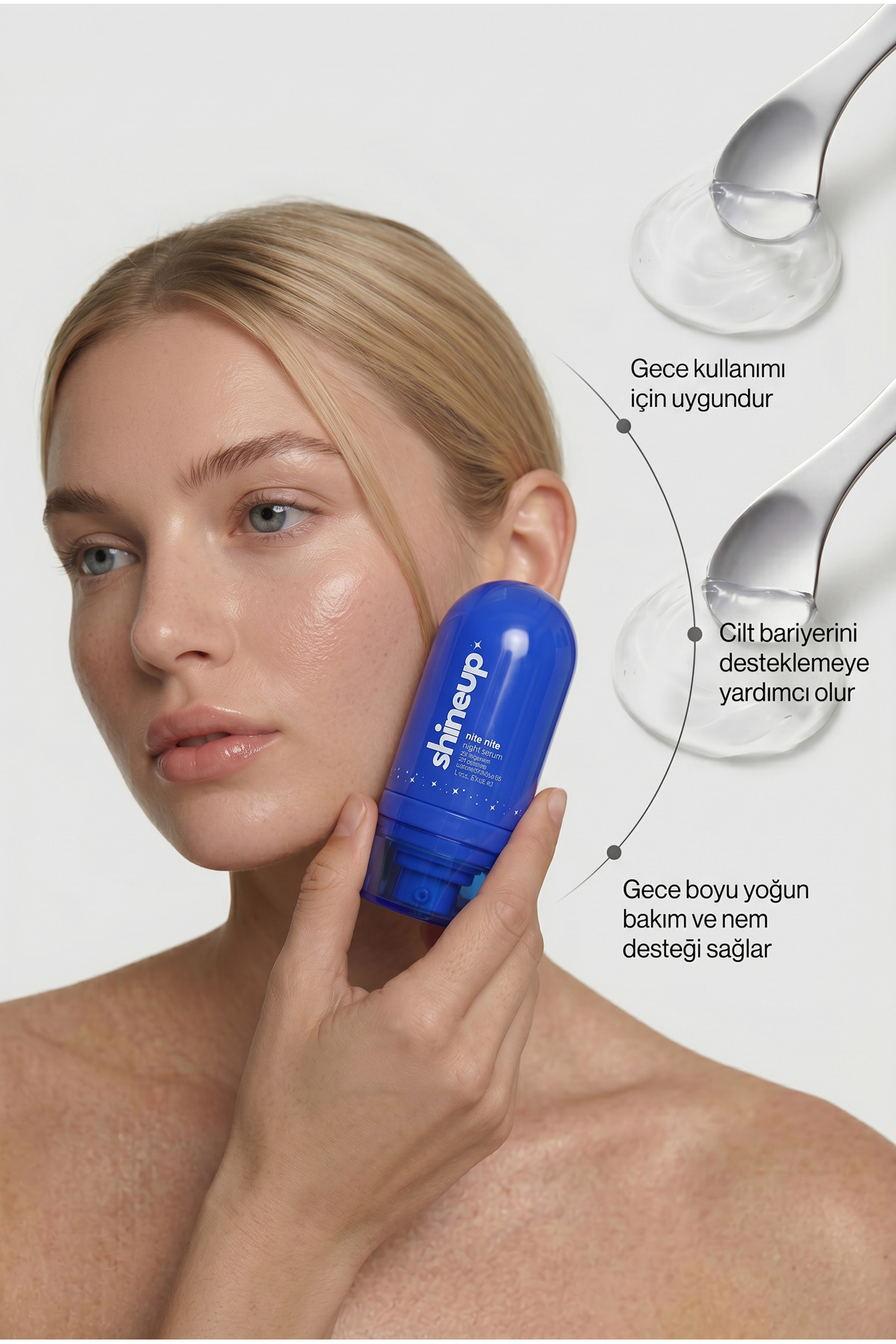 Nite Nite Gece Serumu 30 ml | Bariyer Onarıcı, Aydınlık Görünüm Veren Yaşlanma Karşıtı Antiaging Serum — NITENITE-001 — تصویر 4 از 7