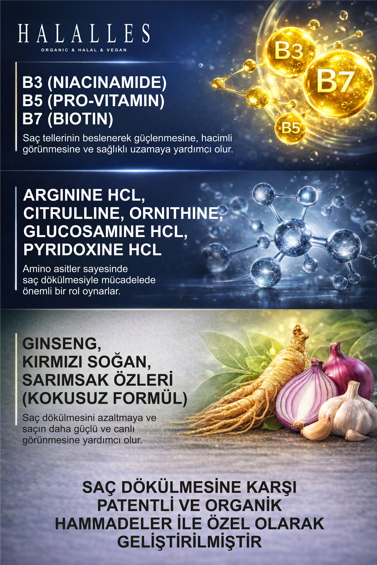 Saç Dökülmesine Karşı Şampuan Işlemli Yağlı Saçlar – Sülfatsız & Vegan Formül 3 X 300 ml — 1536 — تصویر 6 از 8