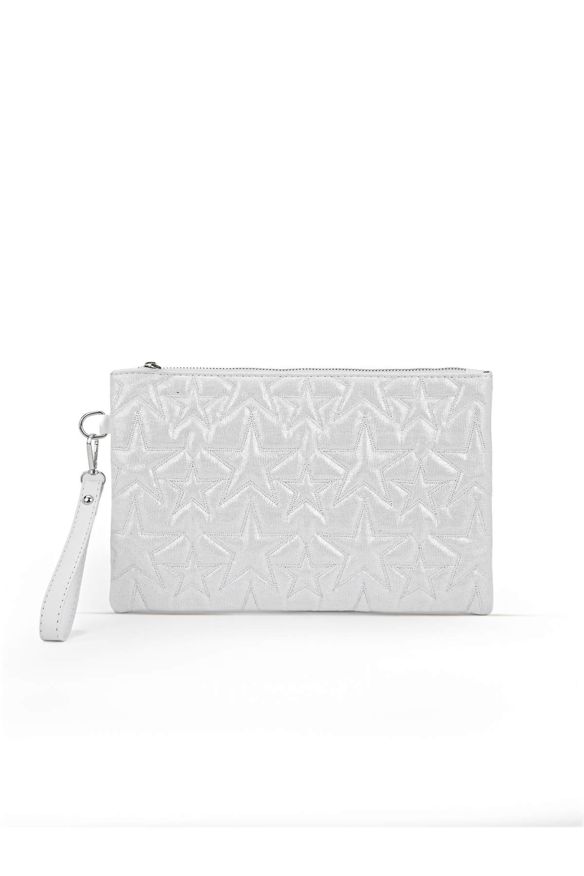 212 Yıldız Desenli Portföy Clutch Bilek Askılı Çanta