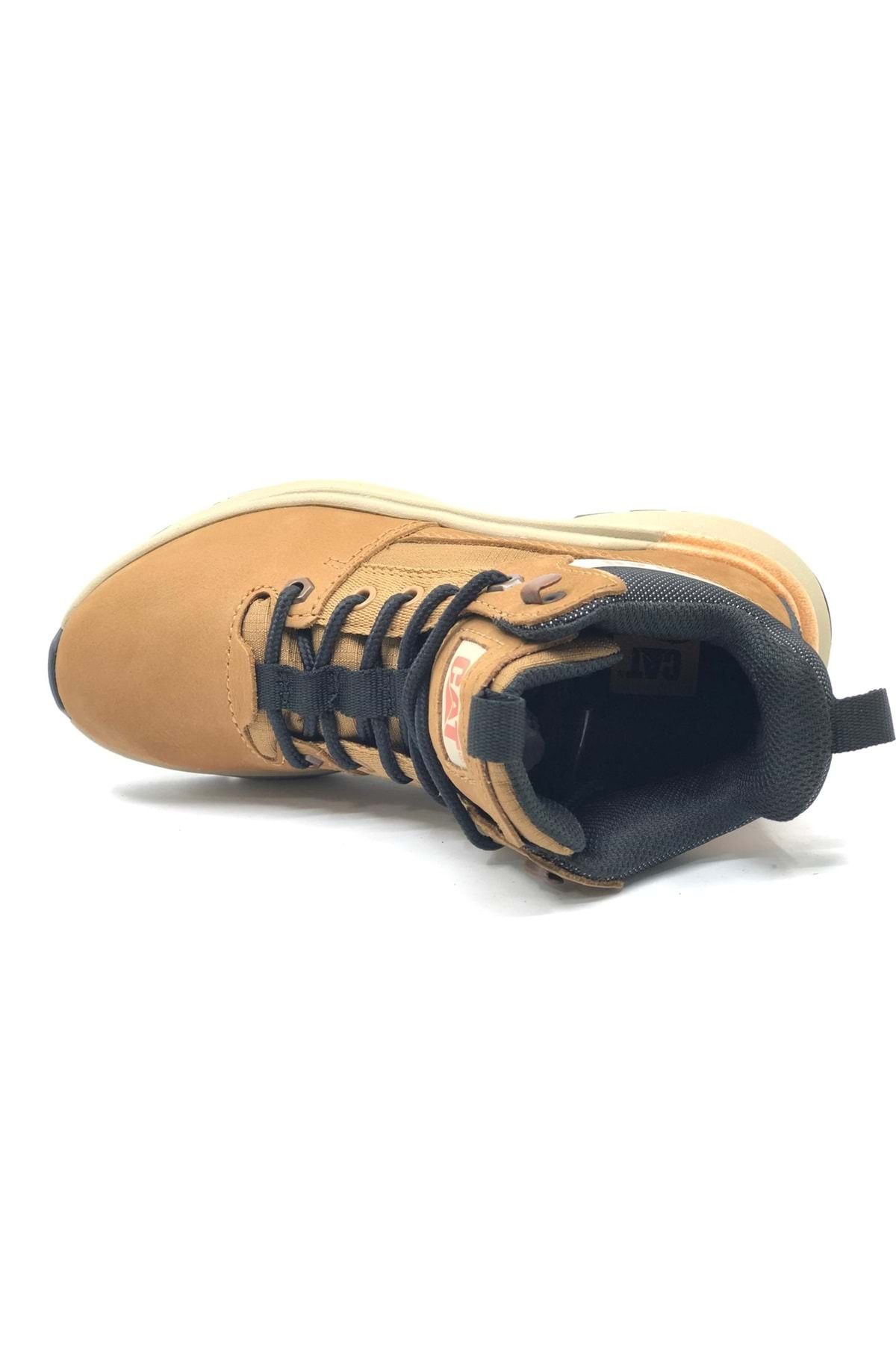Caterpillar P312068 Colorado Sneaker Boot Casual Hakiki Deri Unisex Bot SARI görsel 5