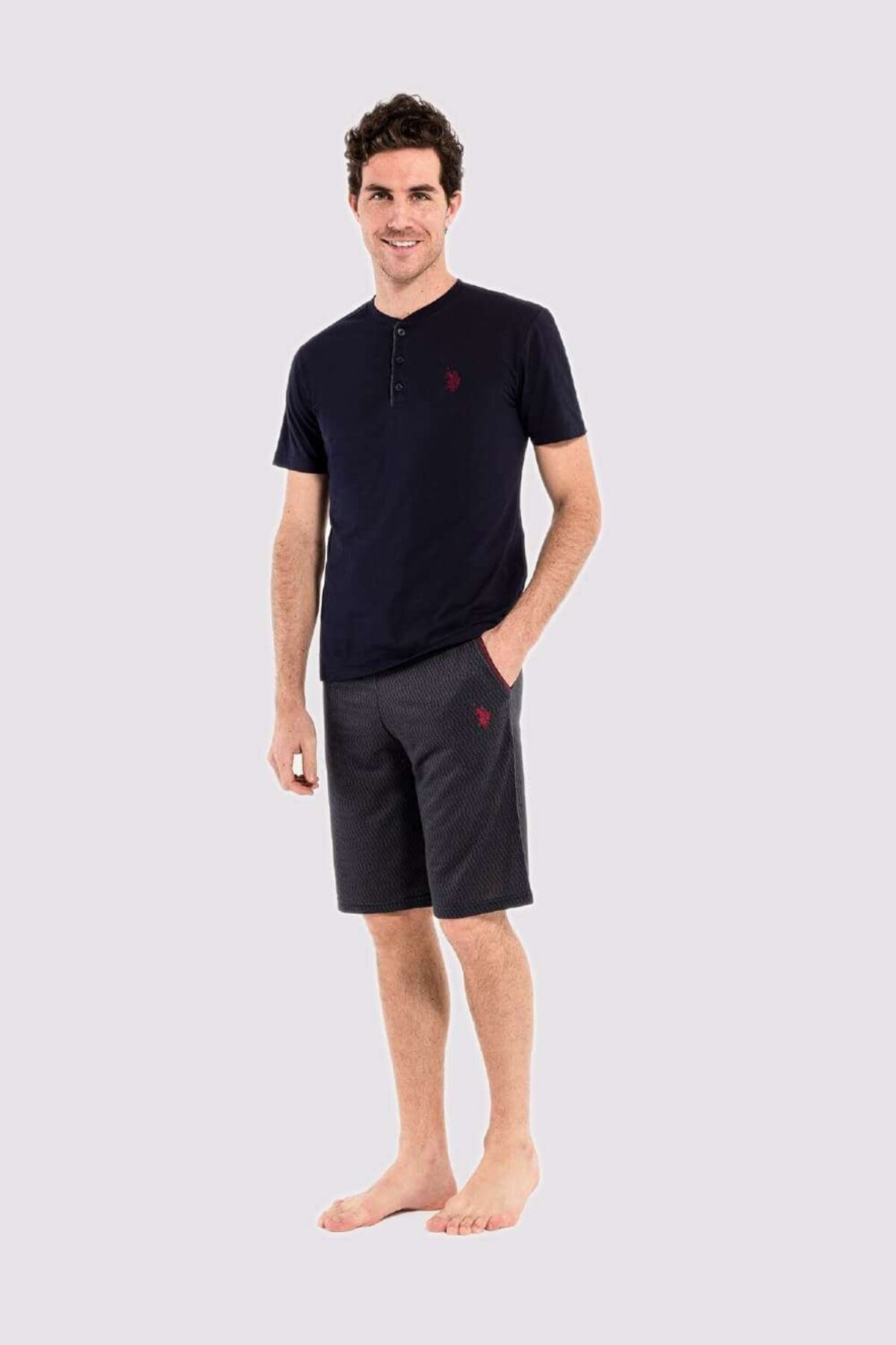 ست پیژامه و لباس خواب مردانه یقه گرد | یو اس پولو U.S. Polo Assn. D.1.2.R.005.U TR - تصویر 3