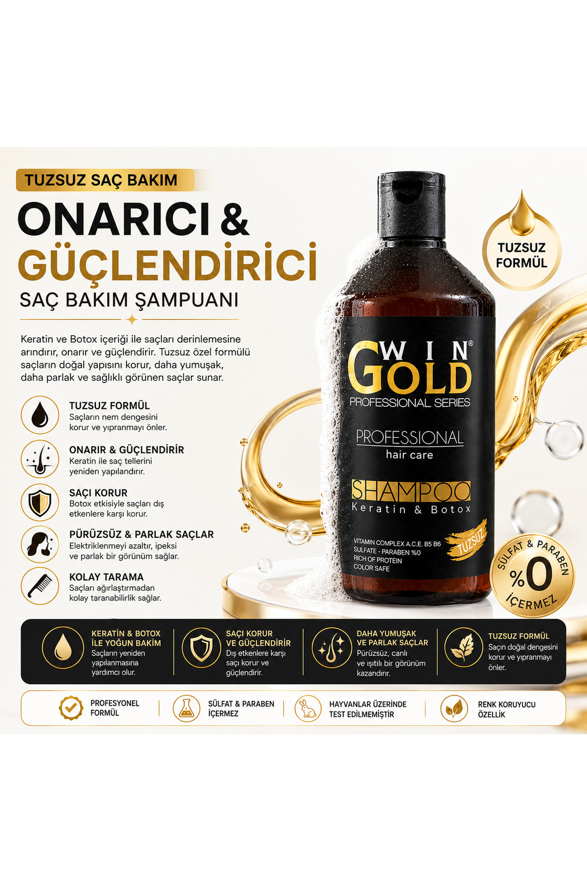 Wingold TUZSUZ ŞAMPUAN 1000 ML PLUS+ — 4473