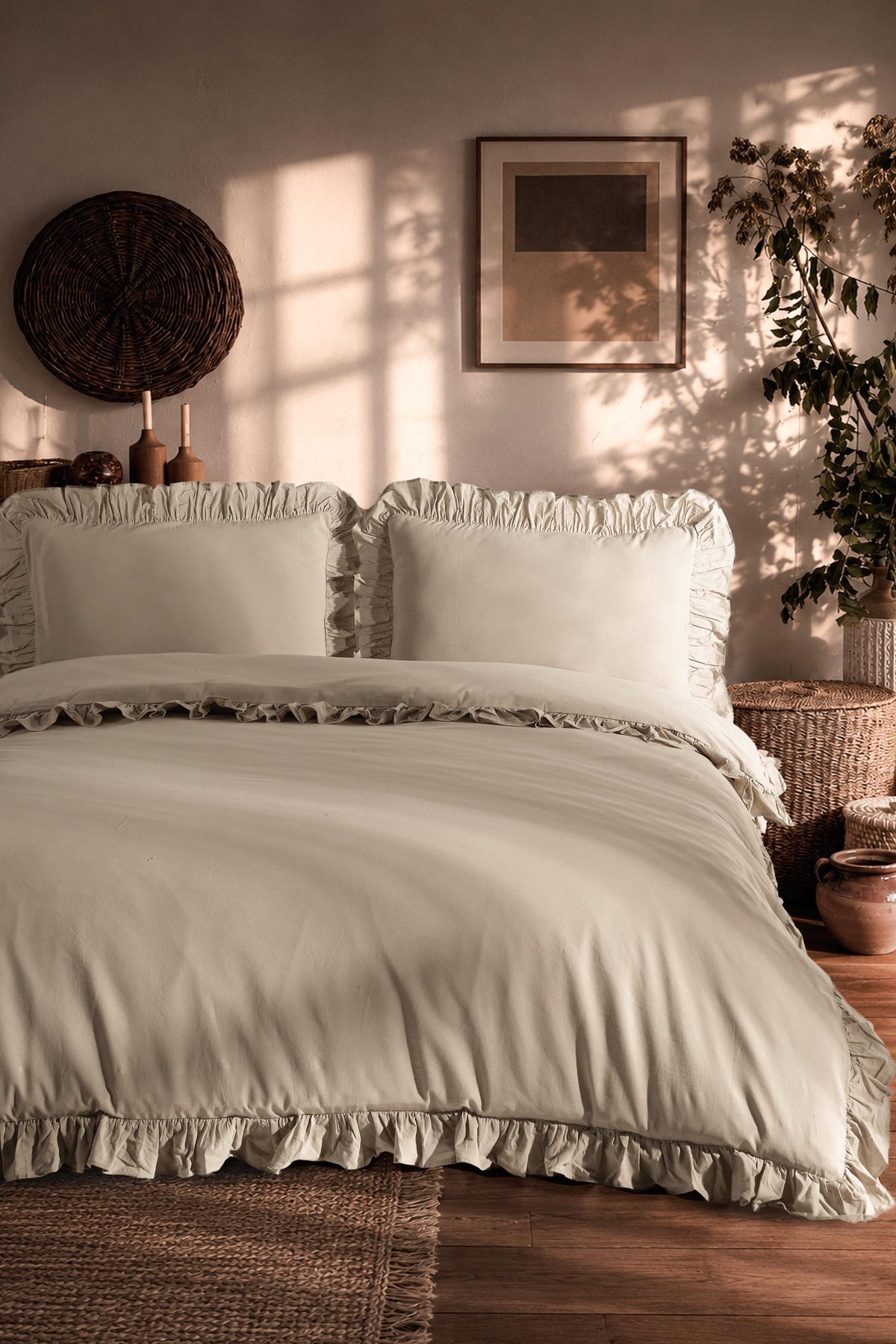 Soft Cotton Dune 100% Cotton Double Duvet Cover Set F1