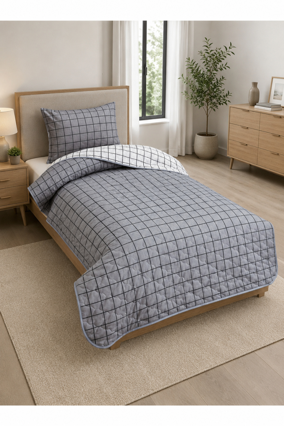 Single Double-Sided Quilting Multipurpose | Bedspread | Quilting Set | Four-Season Thin Duvet | Pillowcase