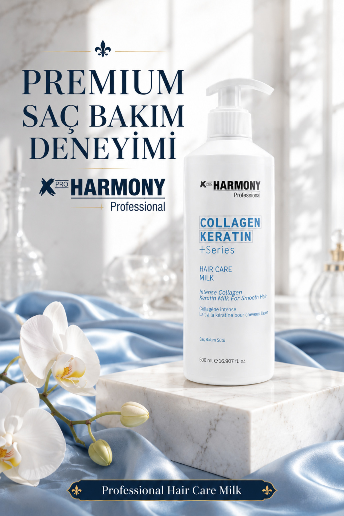 Collagen Keratin Hair Care Milk Saç Bakım Sütü 500 ml — XPH-8682887911000 — تصویر 7 از 8