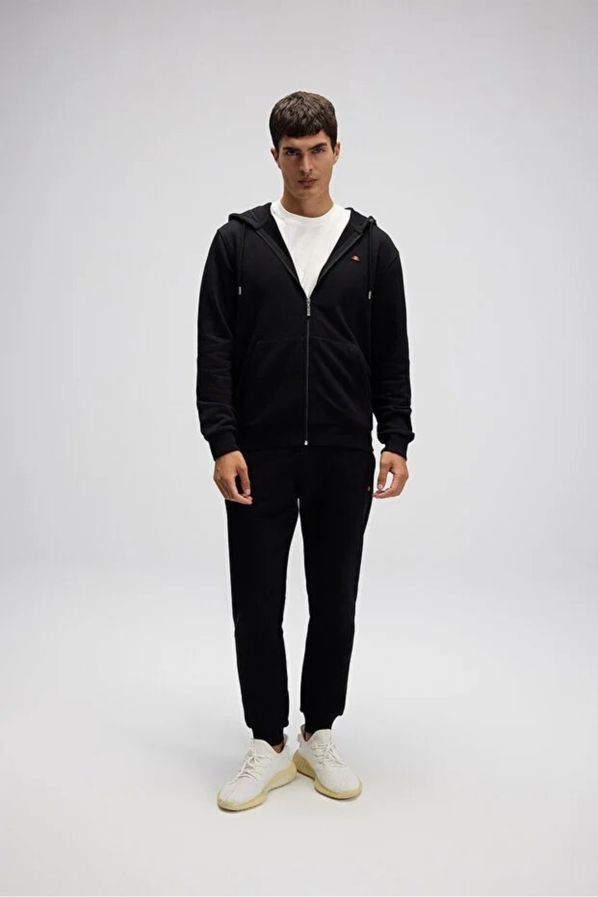 Ellesse Erkek Fermuarlı Kapüşonlu Sweat EM581-BK görsel 5