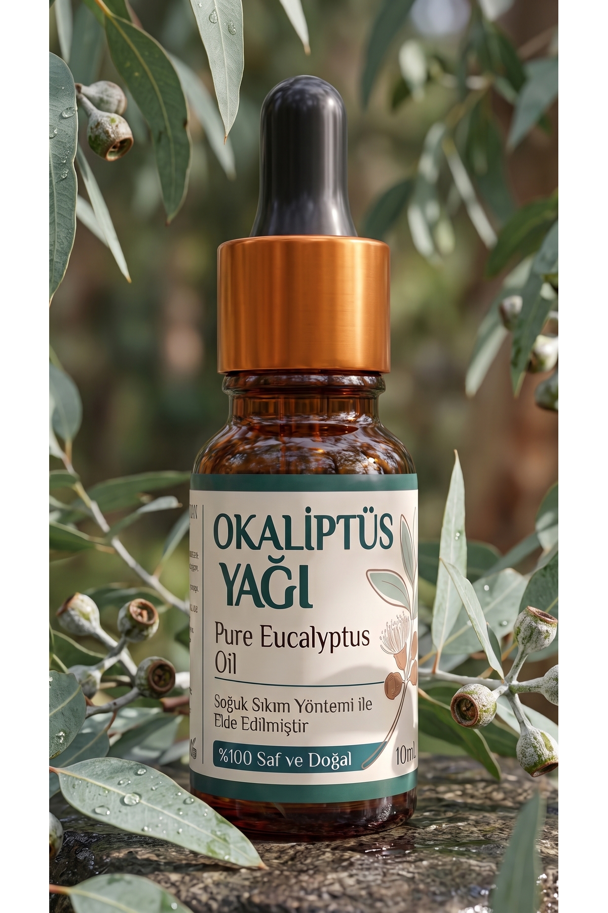 Okaliptus Uçucu Yağı 10 ml / %100 Saf Ve Doğal / Eucalyptus Oil — A1-Okaliptus-yag-10 — تصویر 6 از 8