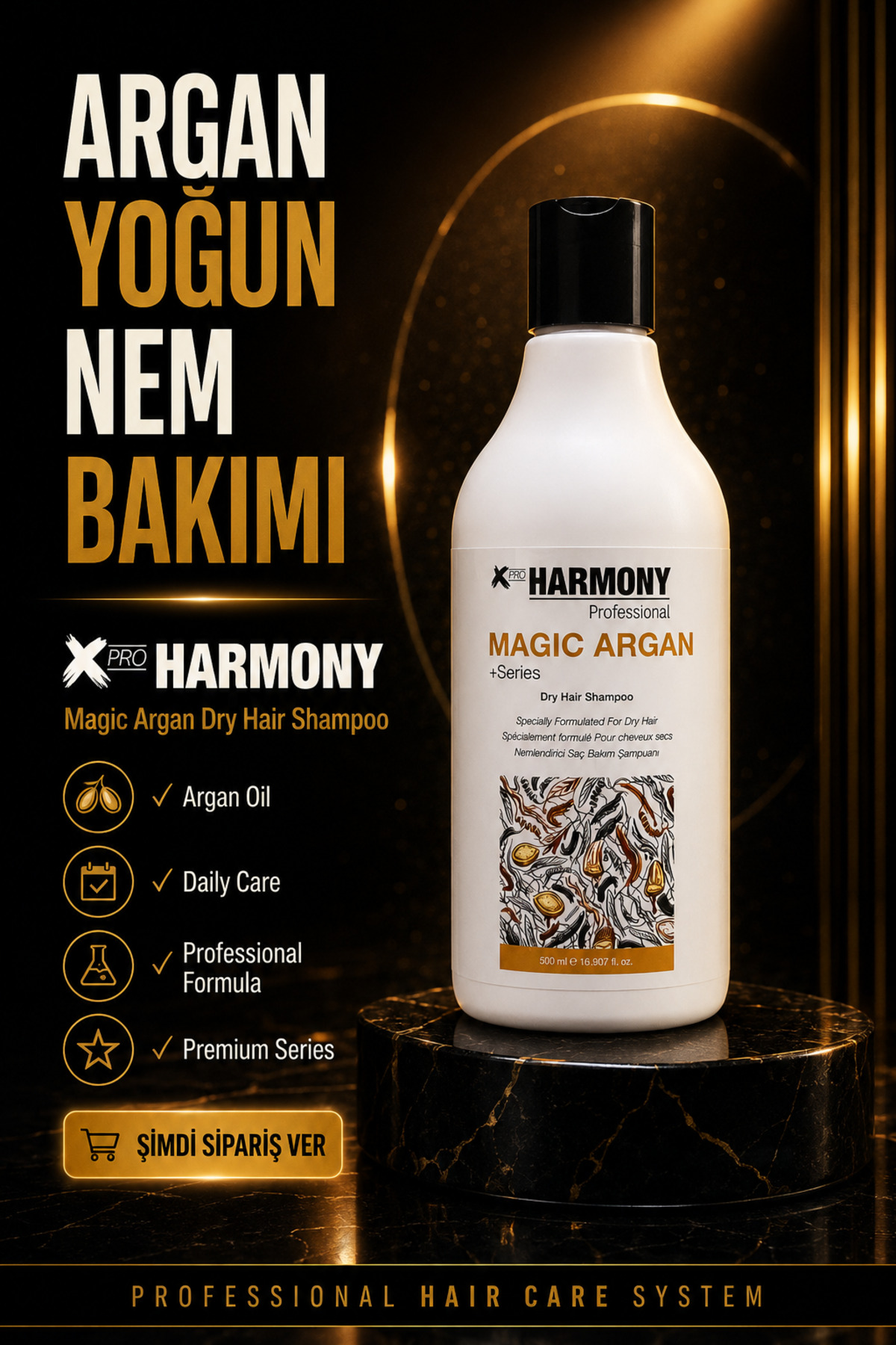 X Pro Harmony Magic Argan Hair Shampoo Nemlendirici Saç Bakım