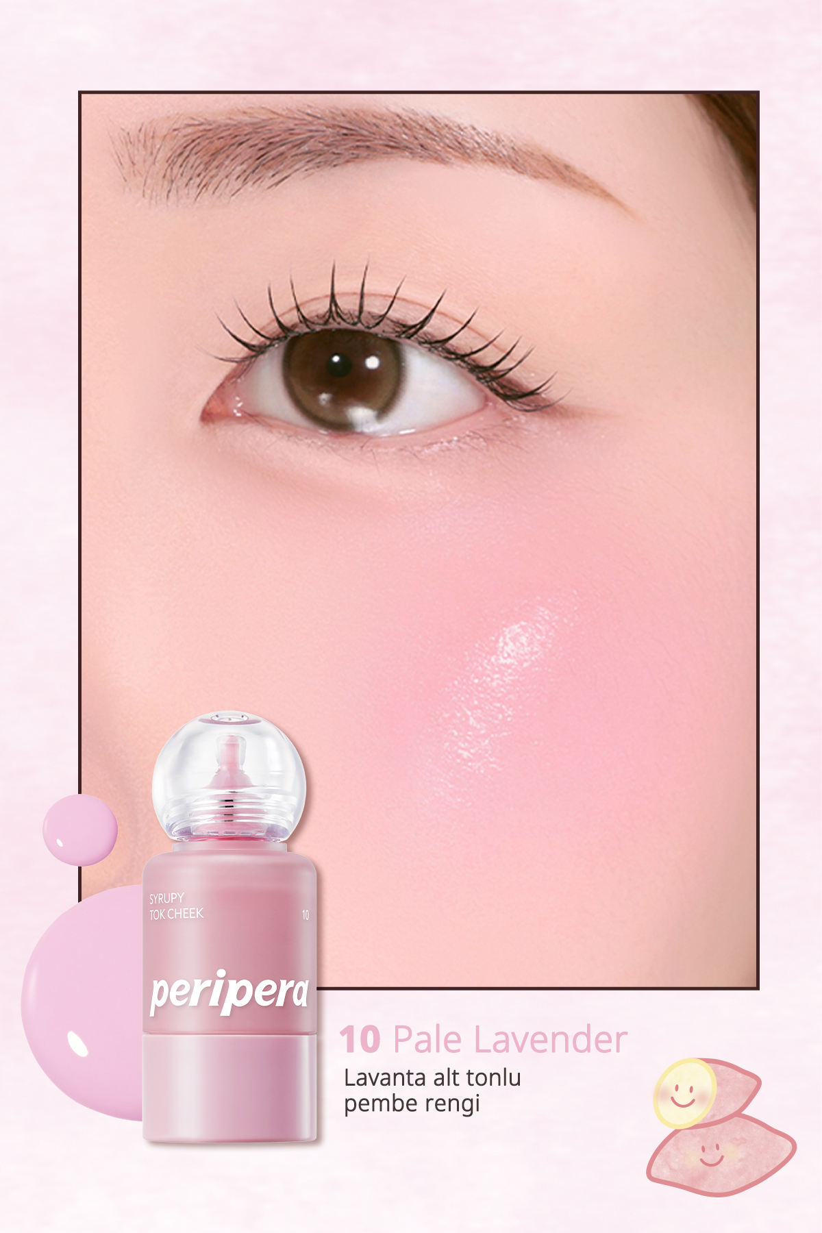 İnce Yapılı, Ciltle Bütünleşen, Pigmentli Likit Allık Syrupy Tok Cheek (10 Pale Lavender) — صورتی 111636 — تصویر 3 از 9