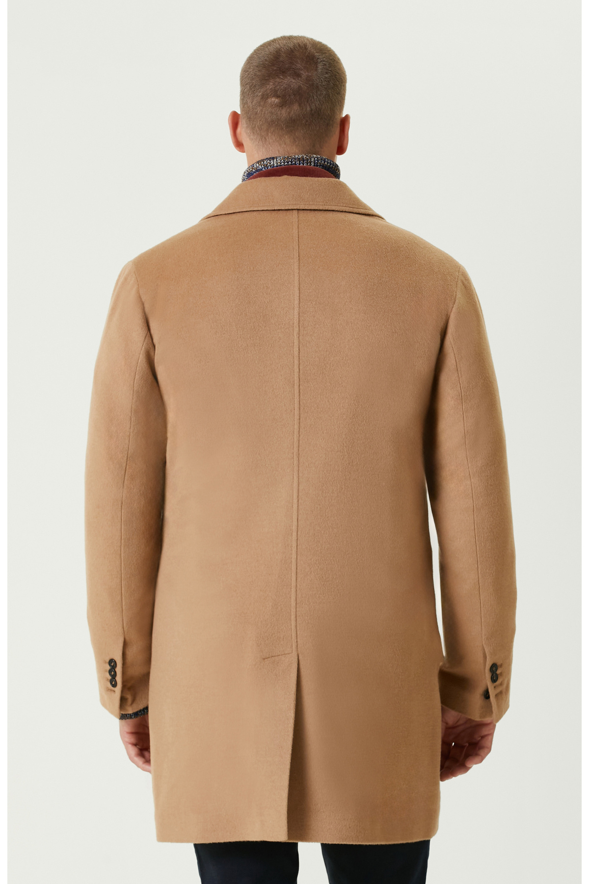 Network Limited Camel Kaşmir Palto görsel 5