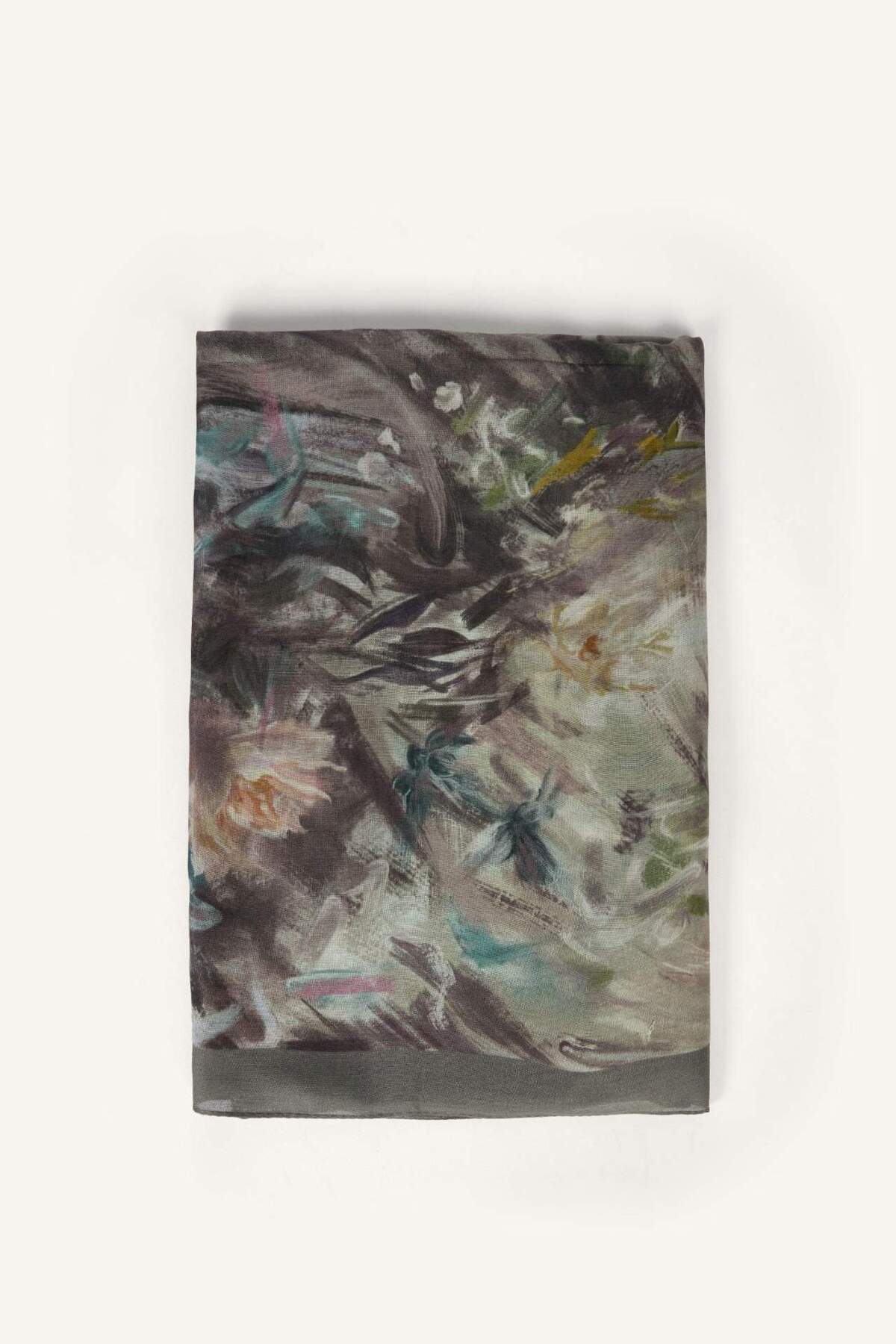 DeFacto Fresh Scarfs X Monet Floral Viskon Şal I1755AX26SM görsel 6