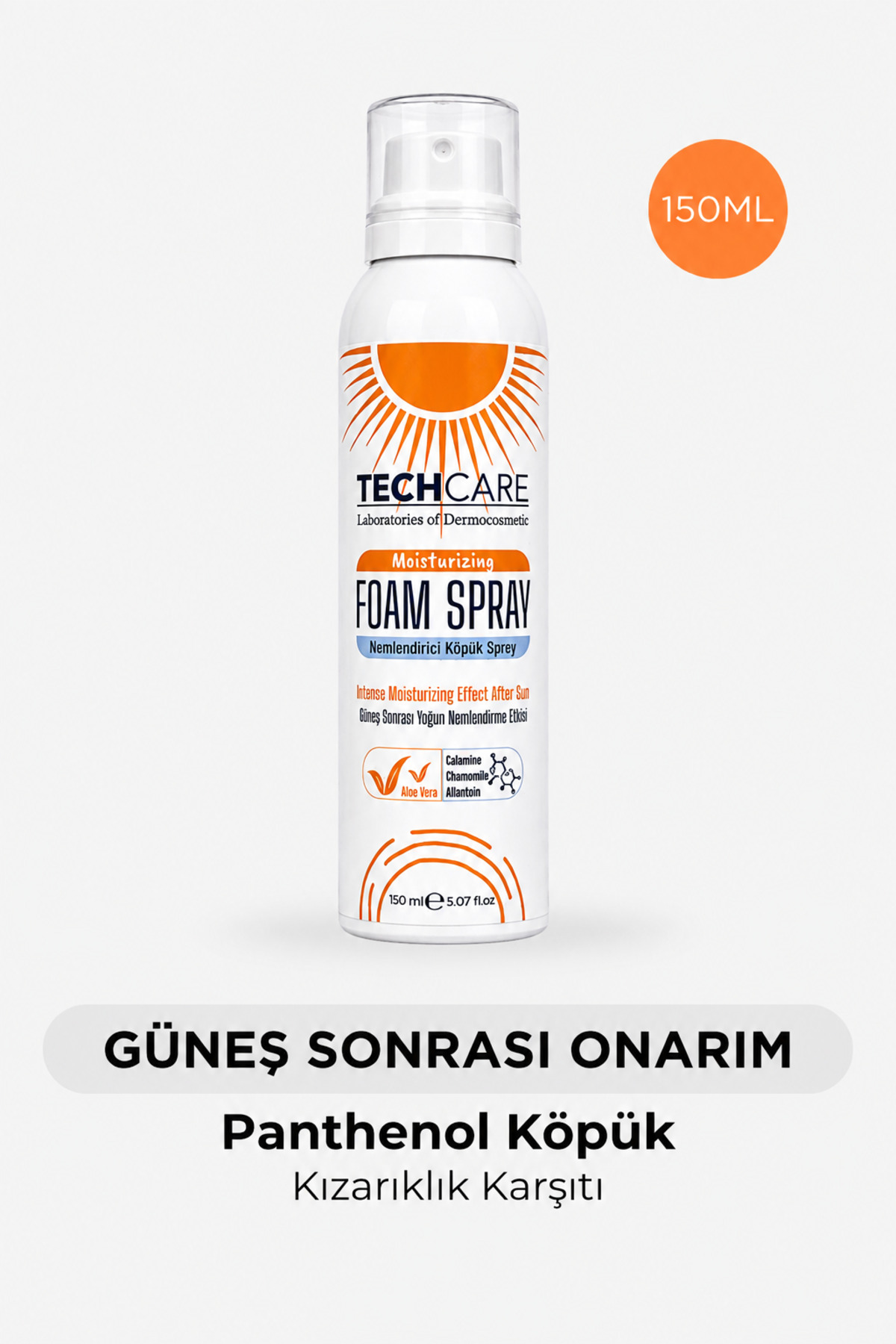 Tech Care Güneş Sonrası Panthenol Yoğun Nemlendirici Köpük 150ML — Güneş Sprey