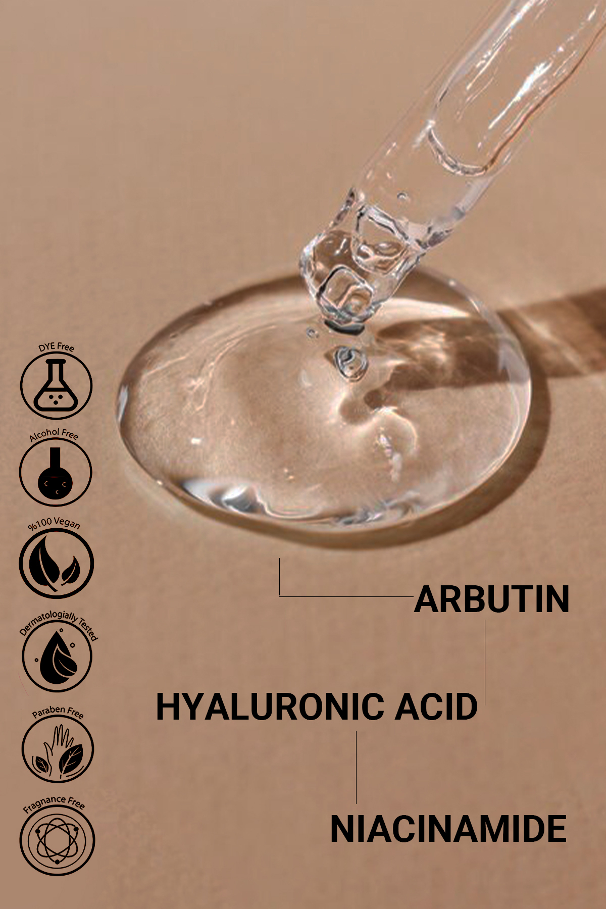 Yoğun Leke Karşıtı, Cilt tonu eşitleyici ve Aydınlatıcı Serum (Arbutin %2 + Hyaluronic Acid) 30ml — TYCDOAJK1N170656571741545 — تصویر 3 از 3
