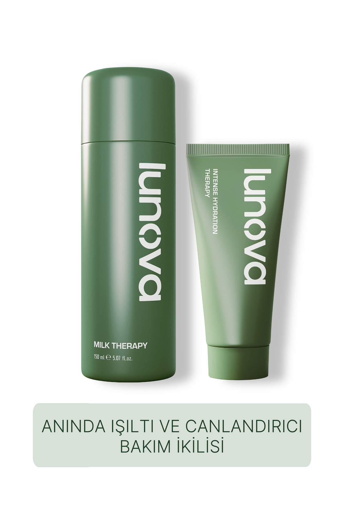 Lunova 150 ML Milk Therapy Nemlendirici Serum ve Bariyer Güçlendirici Yüz Kremi | Serum ve Yüz Kremi Seti — LNV.BUN.MLK.IHT01