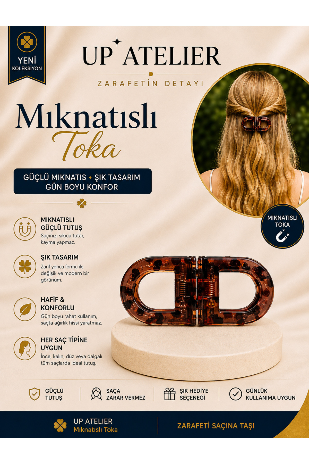 Up Atelier Mıknatıslı Toka 7cm