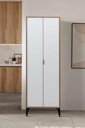 ARGİMO Arya 2 Kapaklı Çok Amaçlı Dolap 37x65x190 cm Beyaz