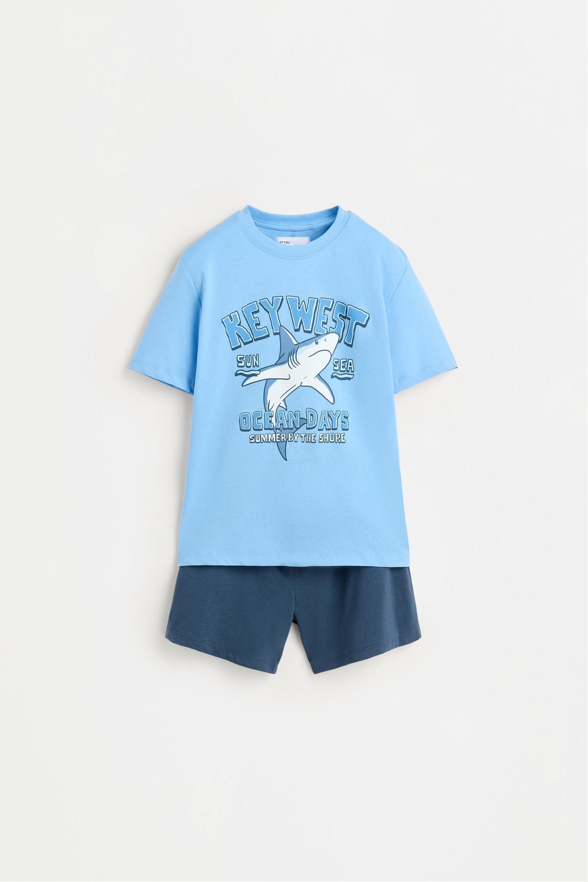 Patterned short pajama set