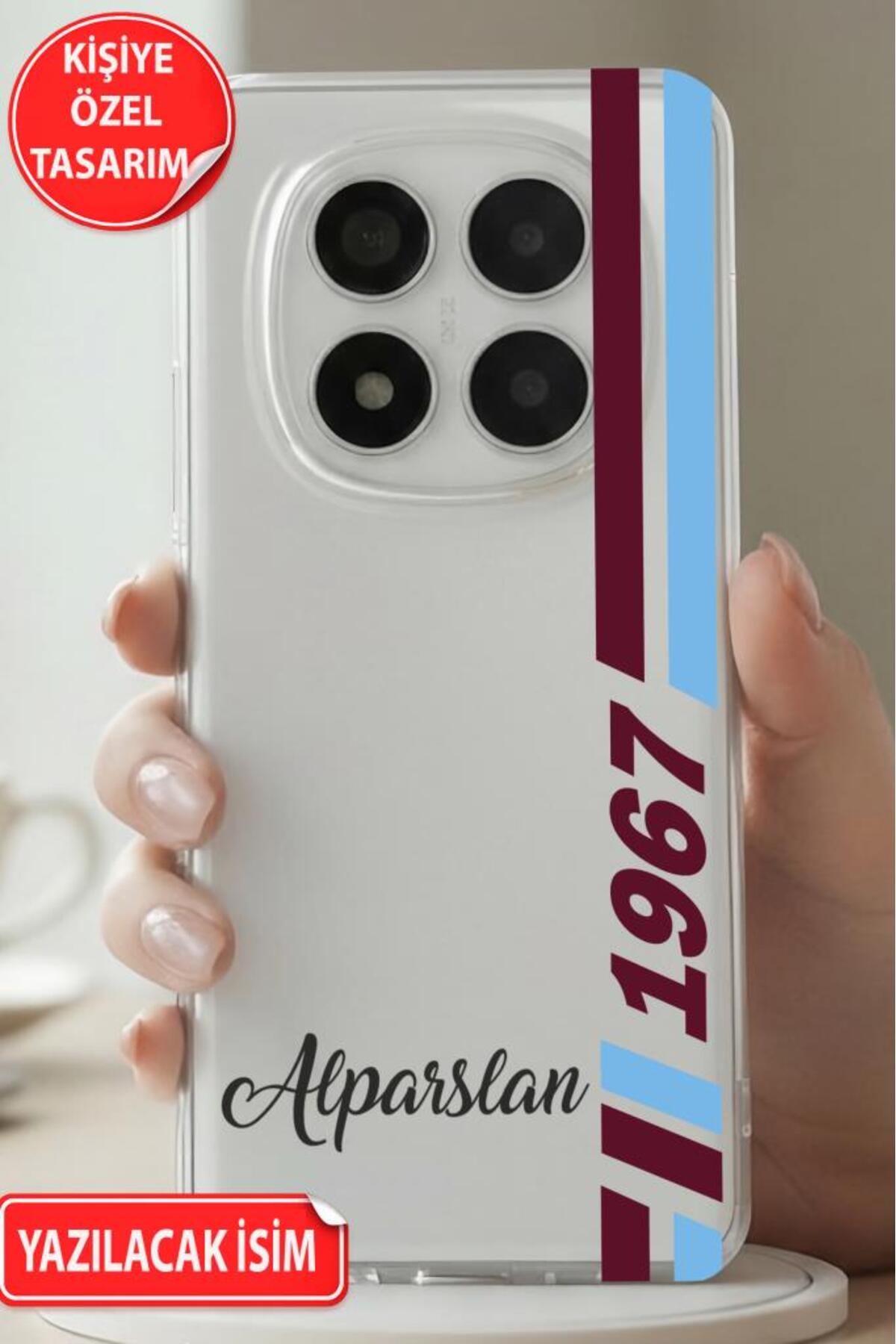 Redmi Note 15 Pro 5G Compatible Personalized Gift Name Printable Patterned Transparent Silicone Case