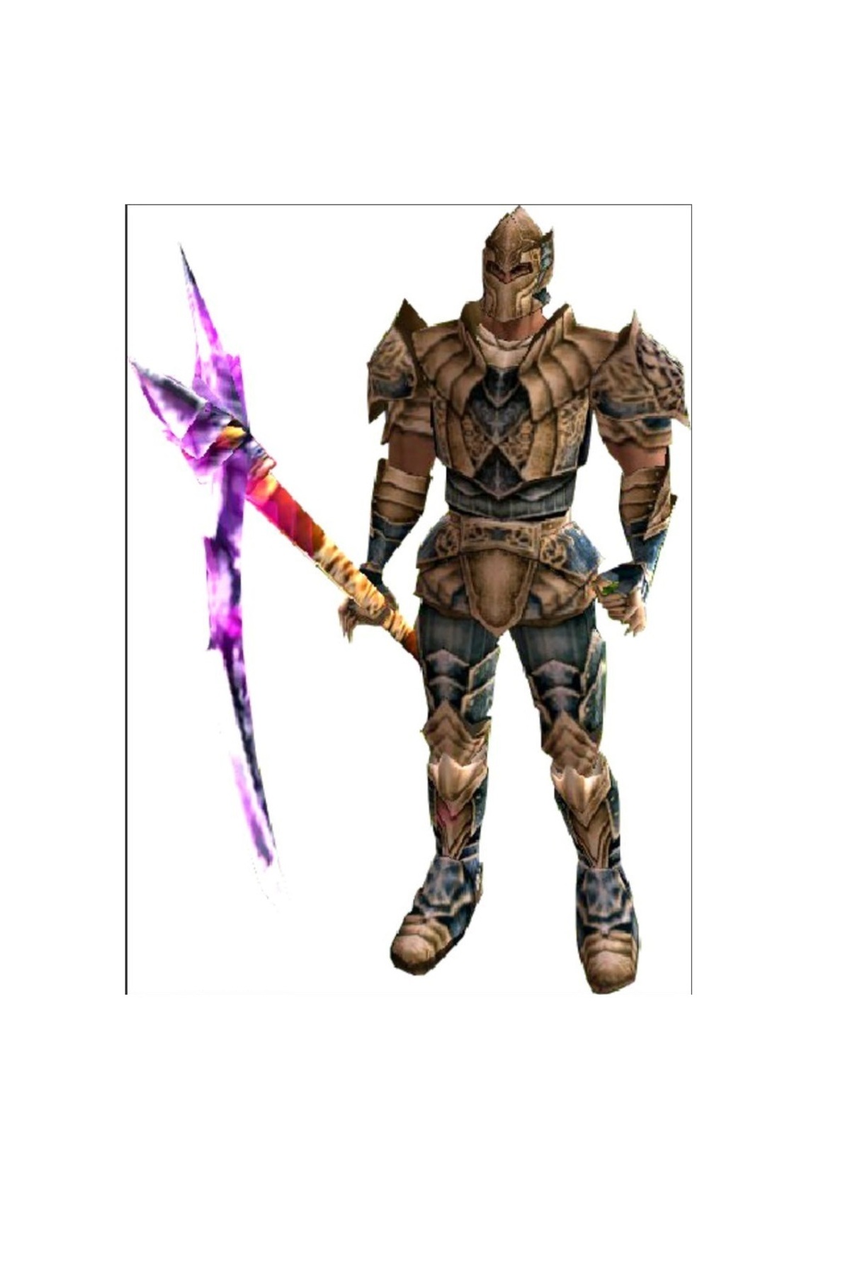Chino Design Knight Online Warrior Figür 3D / KO Elmorad Savaşçı Dev ...