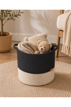 BEST CONCEPT Natural Hasır Sepet Düzenleyici Organizer Eşya Sepeti