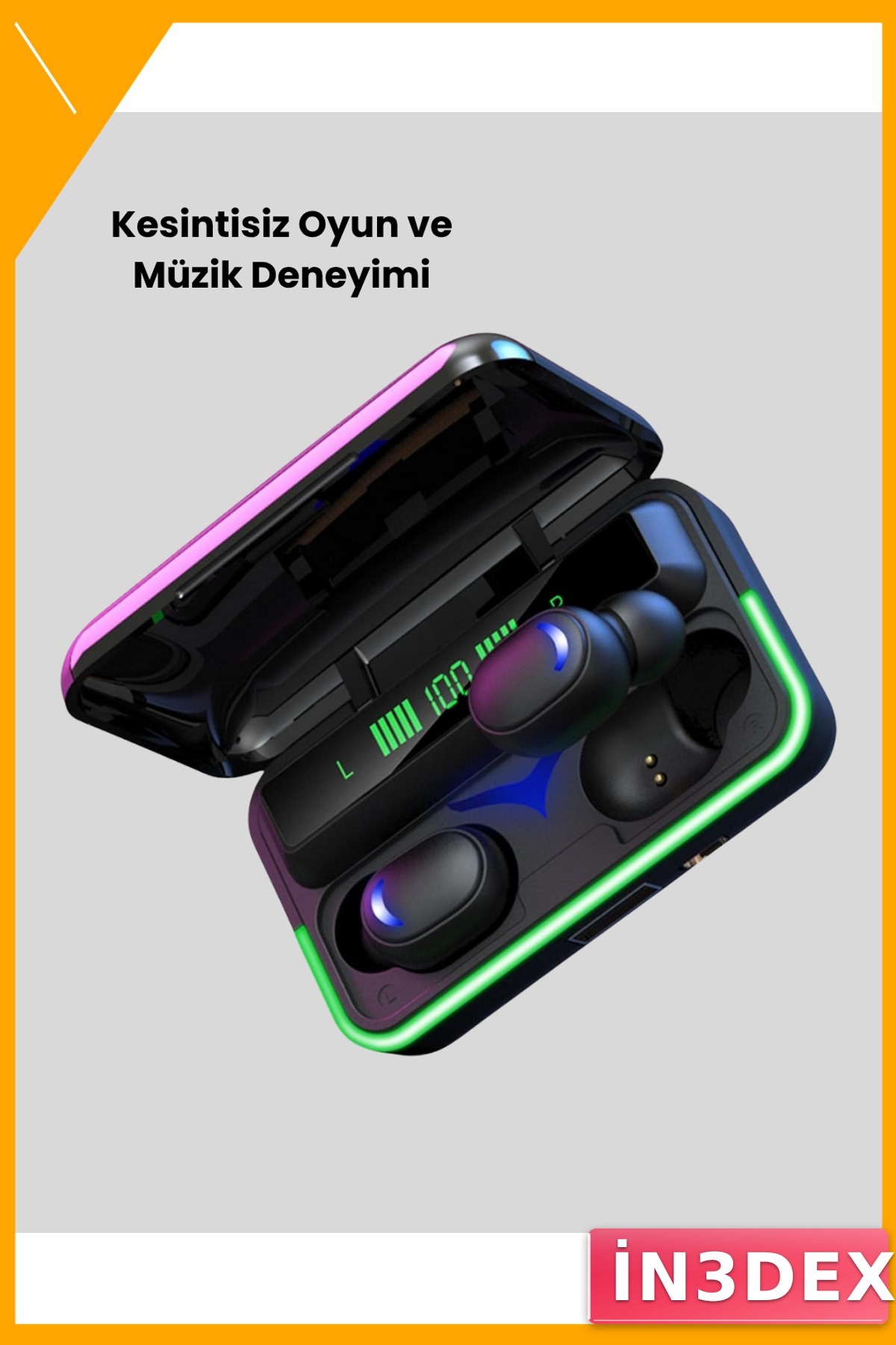 Düşük Gecikmeli Bluetooth 5.1 Kulaklık Powerbank Şarj Kutusu