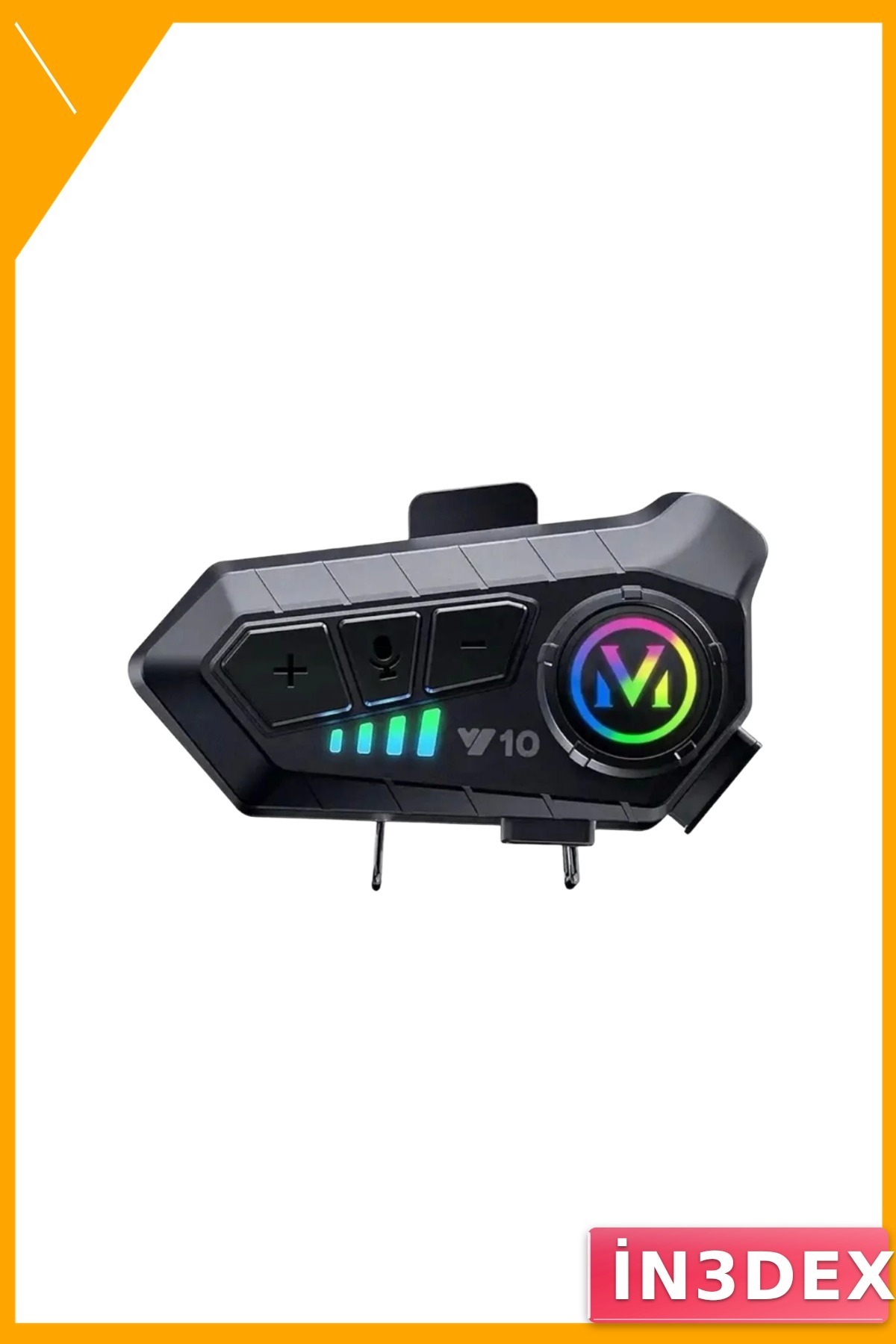 Bluetooth 5.3 Motosiklet Intercom Kulaklık IPX6 Su Geçirmez 1000m