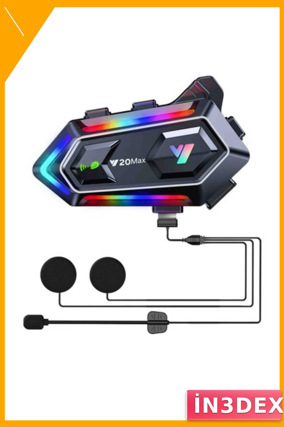 Kask İçi Bluetooth Kulaklık IPX6 Su Geçirmez Gürültü Engelleyici