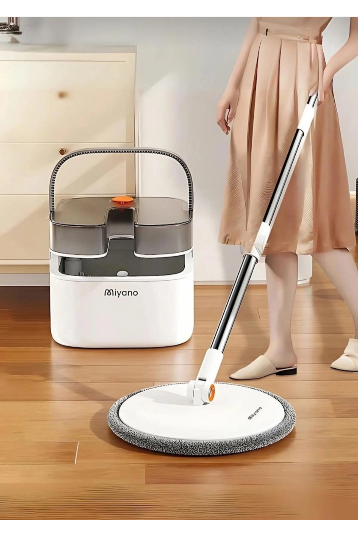 Miyano M90 Plus 3 Başlıklı Su Hazneli Mop Temizlik Seti - Fiyatı