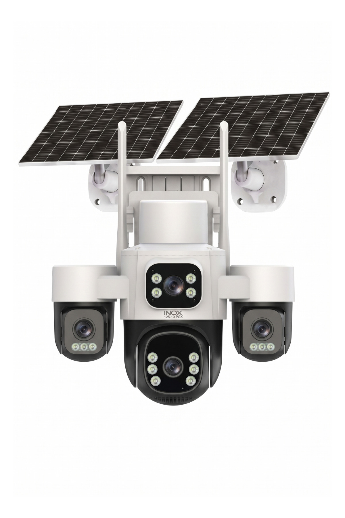 inoxdigital İnox X24 4G E-Simli 6 Motorlu 4 Kameralı Solar Kamera (7/24 Kayıt)