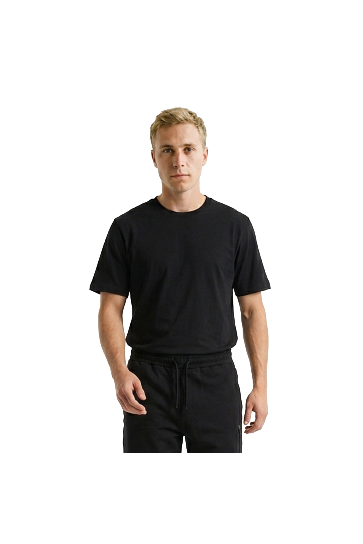 Bane Erkek Siyah Günlük Stil T-Shirt 26YE0017-SYH