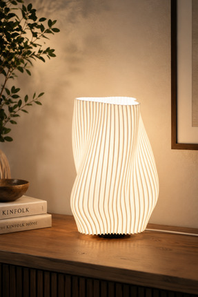 Viro3d Luna Modern Abajur - Dekoratif Masa Lambası | E27 Uyumlu | 9w Led Ampu...