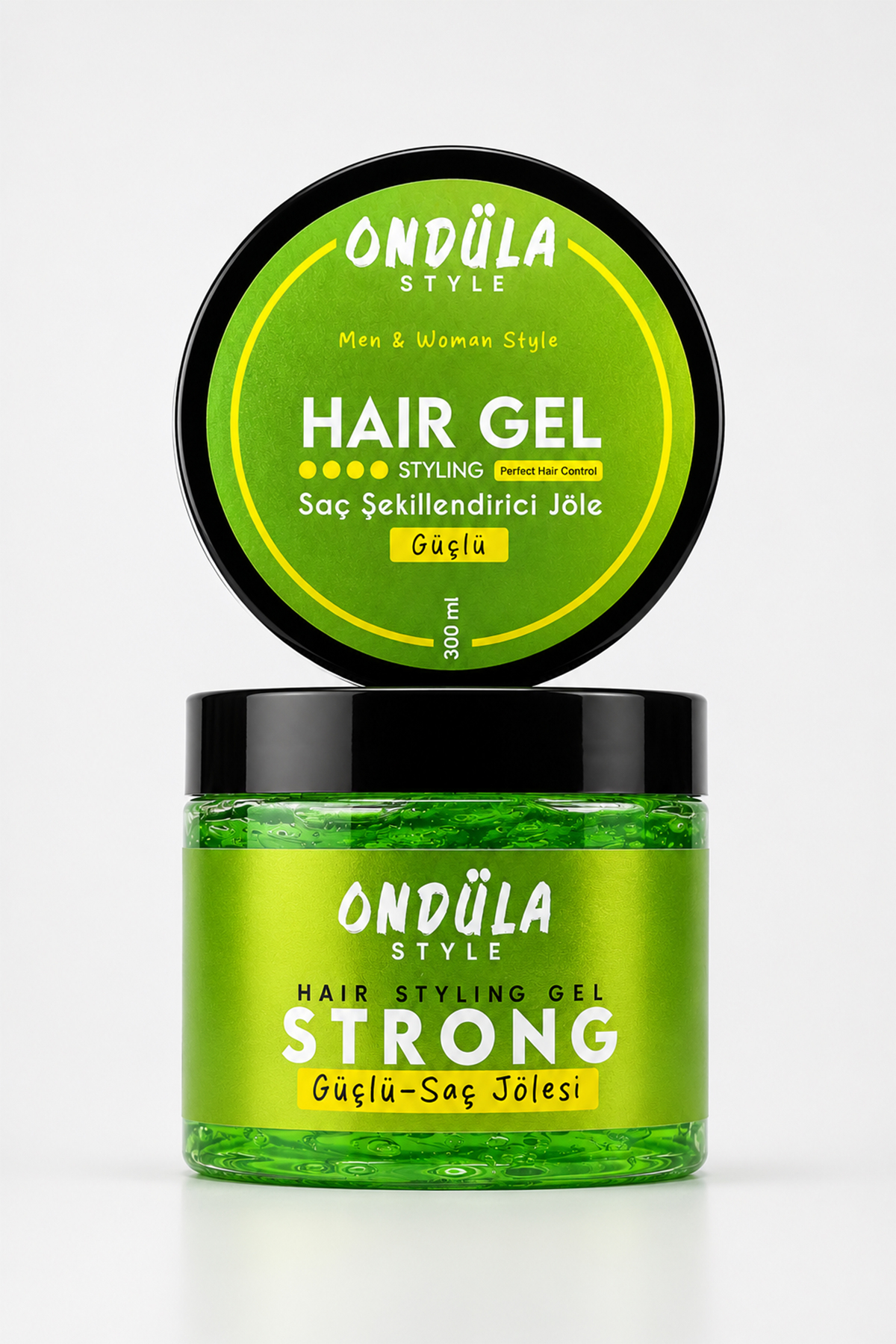 Strong Güçlü Tutuş Saç Şekillendirici Jöle 300 ml — ondüla-style-guclu-tutus-green — تصویر 4 از 4