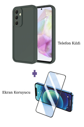 Fuchsia Samsung Galaxy A16 5G ile Uyumlu Viera Darbe Emici Silikon Kılıf + Se...