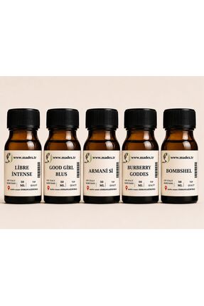 MADEX ESANS PREMIUM KADIN PARFÜM ESANS SETİ 5 Lİ 50 ML %100 SAF