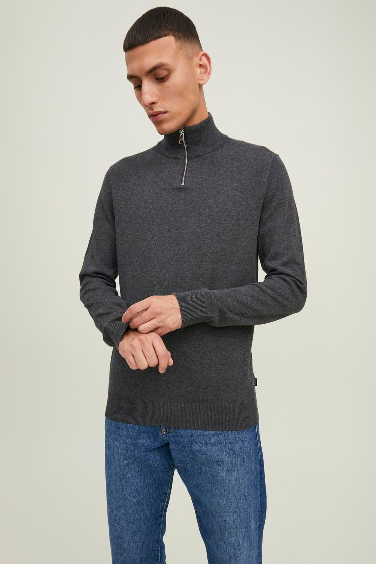 ژاکت بافتنی یقه بلند مردانه - امیل جک اند جونز پلیور Jack & Jones