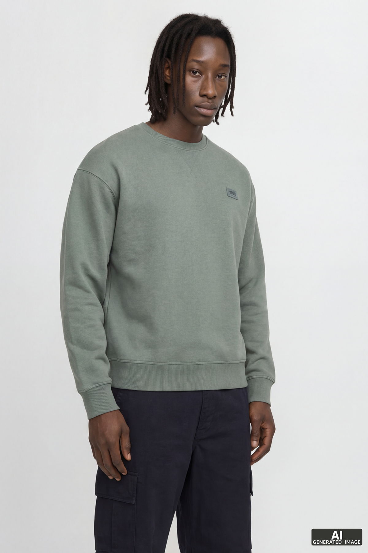 سویشرت مردانه طرح لوگو با جزئیات و فرم راحت - کلاسیک جک اند جونز سویشرت Jack & Jones