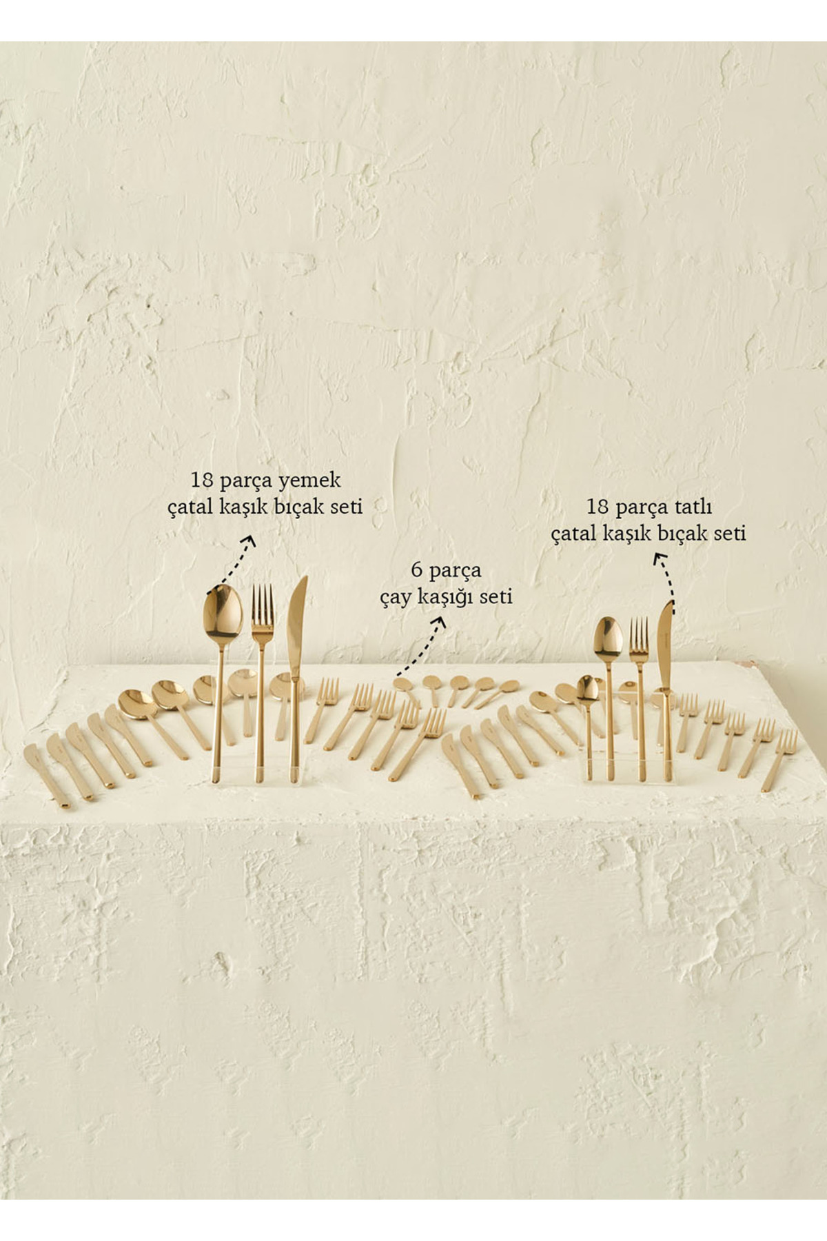 Milano 42-Piece Cutlery Set Gold