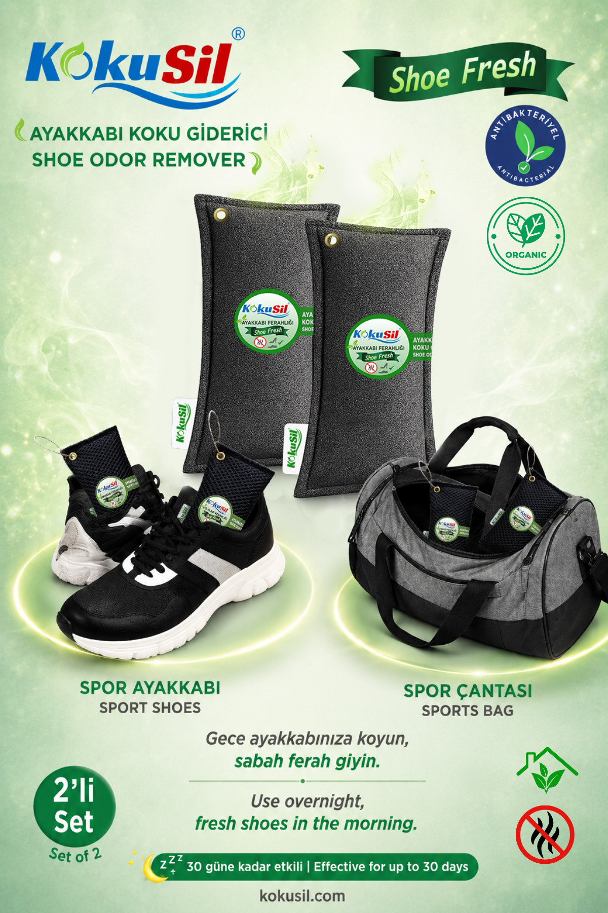 Ayakkabı Koku Giderici Shoe Fresh 2li Set — KSA100 — تصویر 5 از 9
