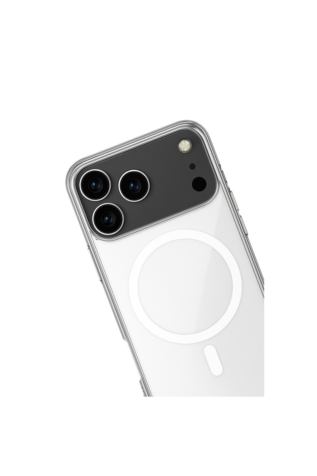 iPhone 17 Pro Max Kılıf Magneticsafe Şeffaf Silikon - Şeffaf